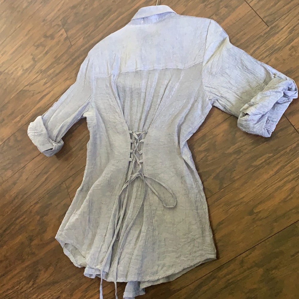 Button Down Cuffed Shirt